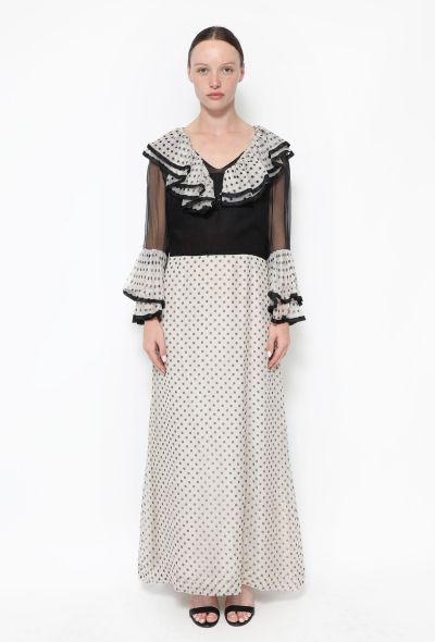 Balmain '50s Ruffled Polka Dot Dress - 1 Balmain '50s Ruffled Polka Dot Dress - 1