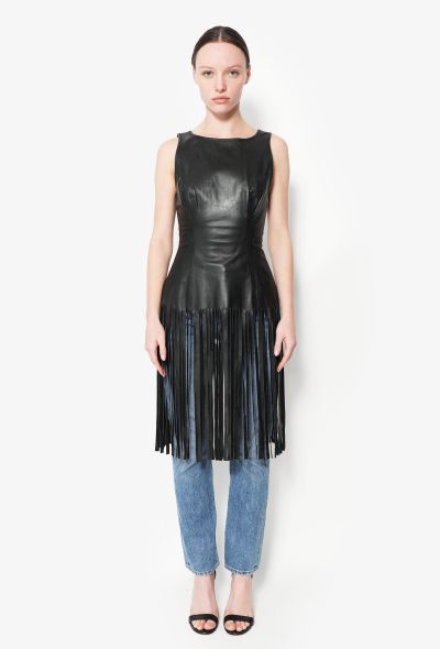 Jean Paul Gaultier 1985 Fringe Leather Tunic - 2 Jean Paul Gaultier 1985 Fringe Leather Tunic - 2