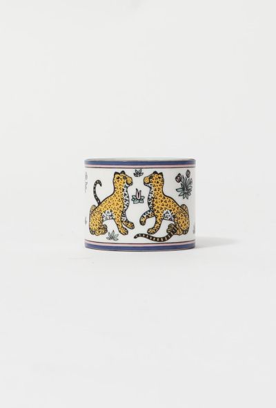 Hermès Vintage "Les Leopards" Napkin Ring - 1 Hermès Vintage "Les Leopards" Napkin Ring - 1