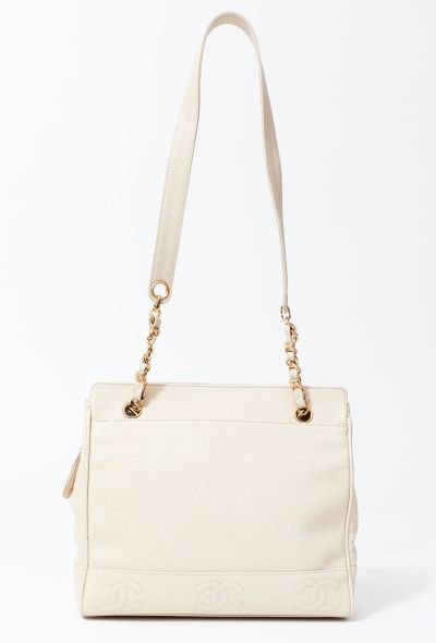 Chanel Off-White Caviar Tote Bag - 1 Chanel Off-White Caviar Tote Bag - 1
