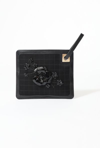 Chanel Camelia Satin Clutch - 1 Chanel Camelia Satin Clutch - 1