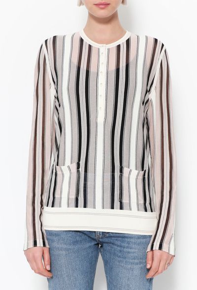 Chanel Striped Mesh Top - 1 Chanel Striped Mesh Top - 1