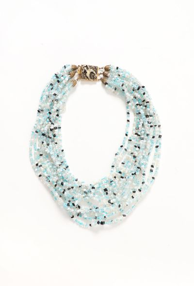 Exquisite Vintage '70s Mother of Pearl Layered Necklace - 1 Exquisite Vintage '70s Mother of Pearl Layered Necklace - 1