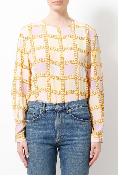 Céline 80s Chainlink Blouse - 1 Céline 80s Chainlink Blouse - 1