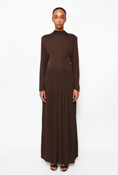 Jean Patou '60s Pleated Silk Dress - 1 Jean Patou '60s Pleated Silk Dress - 1