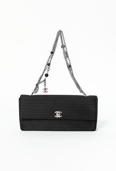 Chanel Satin Baguette Flap Bag - 1