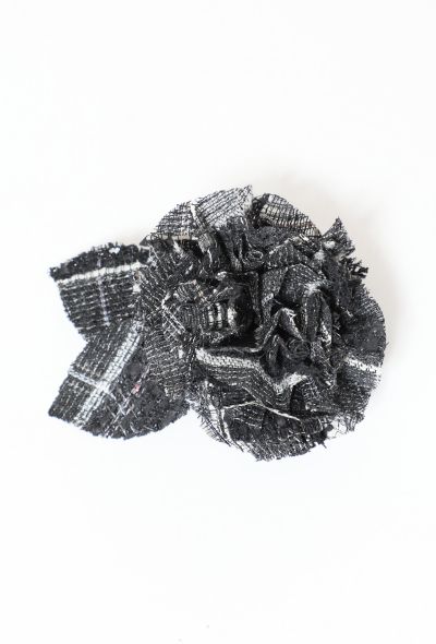 Chanel Camelia Woven Brooch - 1 Chanel Camelia Woven Brooch - 1