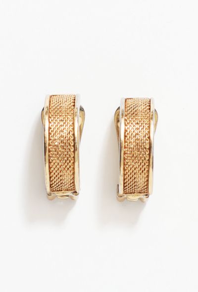 Balenciaga Vintage Chainmail Clip Earrings - 1 Balenciaga Vintage Chainmail Clip Earrings - 1