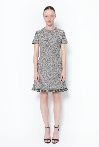 Dior Woven Frayed Trim Dress - 2 Dior Woven Frayed Trim Dress - 2