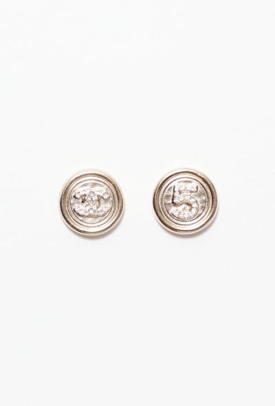 Chanel 2021 Embellished Emblem Earrings - 1 Chanel 2021 Embellished Emblem Earrings - 1