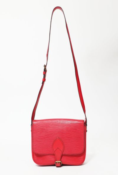 Louis Vuitton Red Epi Cartouchiere Bag - 1 Louis Vuitton Red Epi Cartouchiere Bag - 1