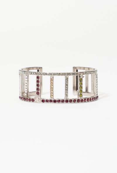 Chanel 1998 Metallic Embellished 'CC' Cuff - 1 Chanel 1998 Metallic Embellished 'CC' Cuff - 1