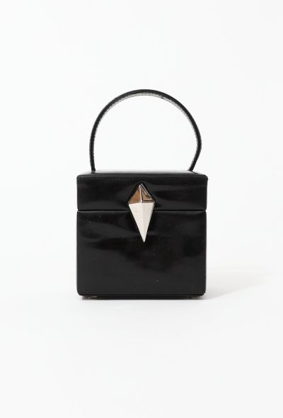 Thierry Mugler '90s Patent Mini Box Bag - 1