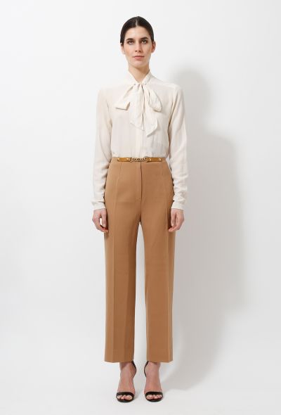 Céline 70s Chainlink Wool Trousers - 1 Céline 70s Chainlink Wool Trousers - 1