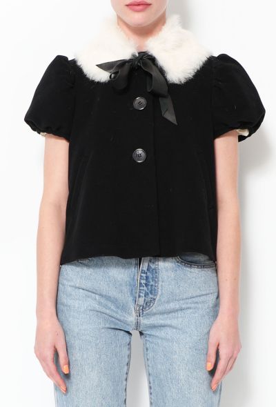 Jean Paul Gaultier Vintage Rabbit Fur Lavallière Jacket - 1 Jean Paul Gaultier Vintage Rabbit Fur Lavallière Jacket - 1