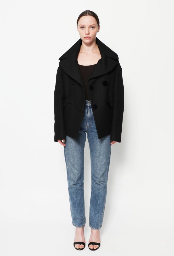 Céline F/W 2013 Mink Button Peacoat - 1