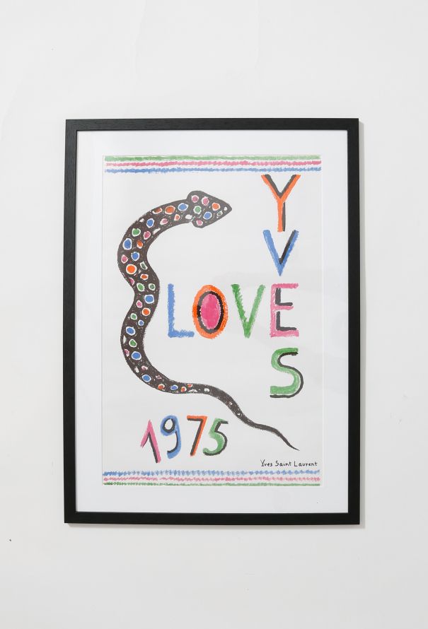 Saint Laurent Original Love Poster 1975 - 1