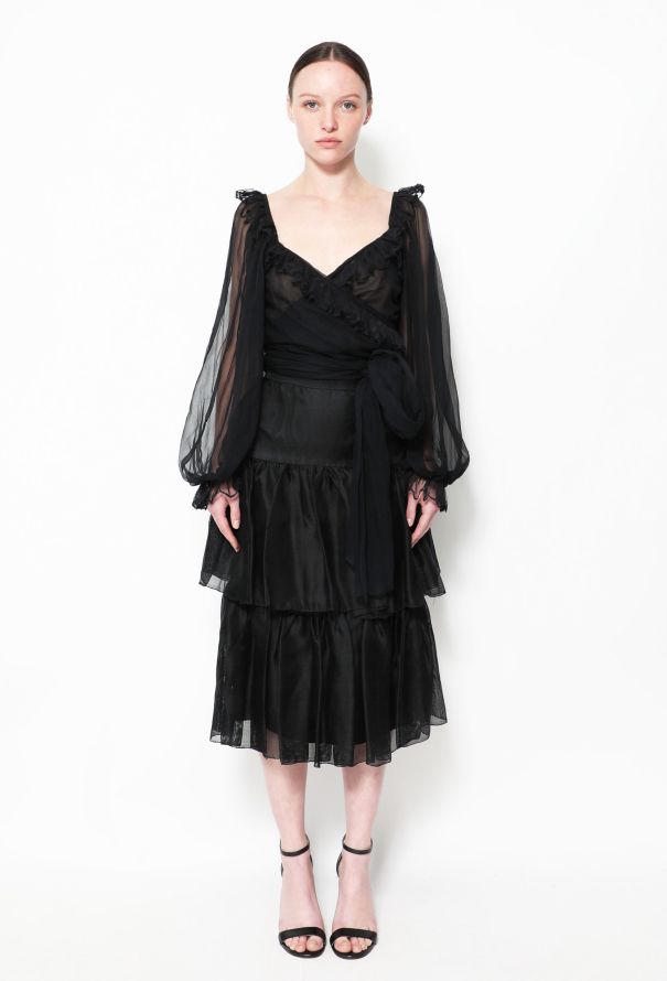 Dior 70s Silk Bolero & Skirt Ensemble - 1