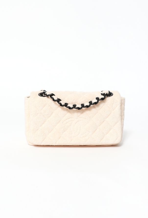 Chanel Quilted Terrycloth Flap Bag - 1
