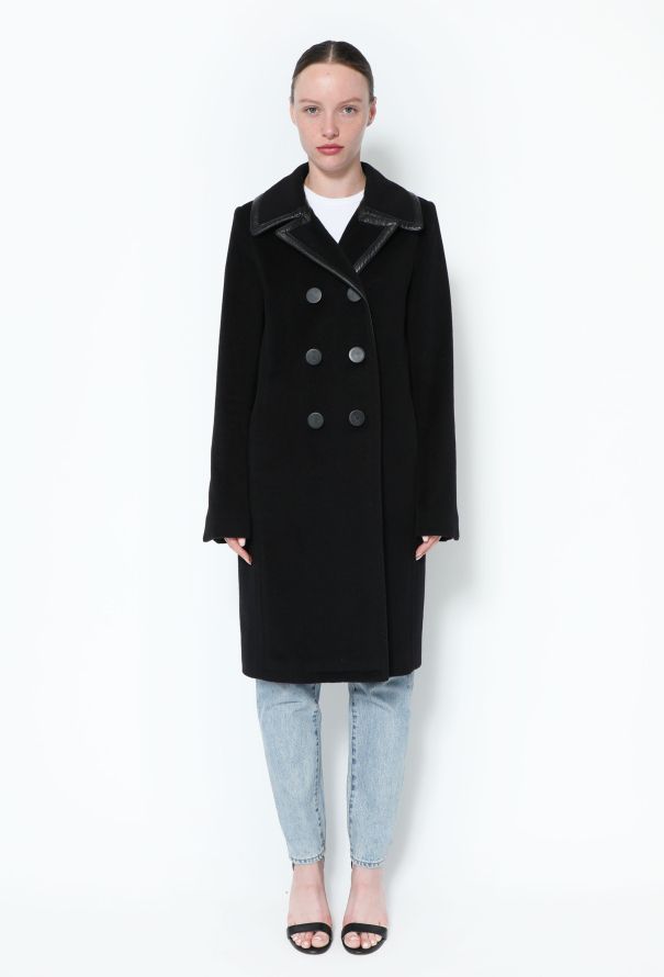 Balenciaga Double-Breasted Wool Coat - 1