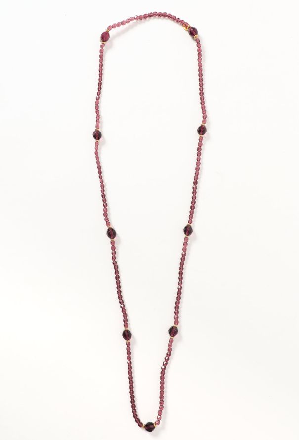 Christian Dior Vintage Glass Beaded Necklace - 1