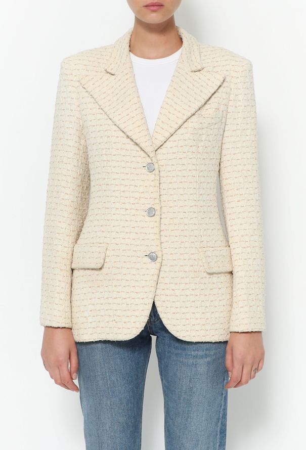Chanel 1998 Cotton Tweed Jacket - 1