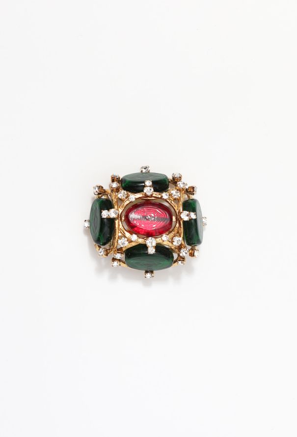 Chanel Iconic S/S 1994 Gripoix Brooch - 1