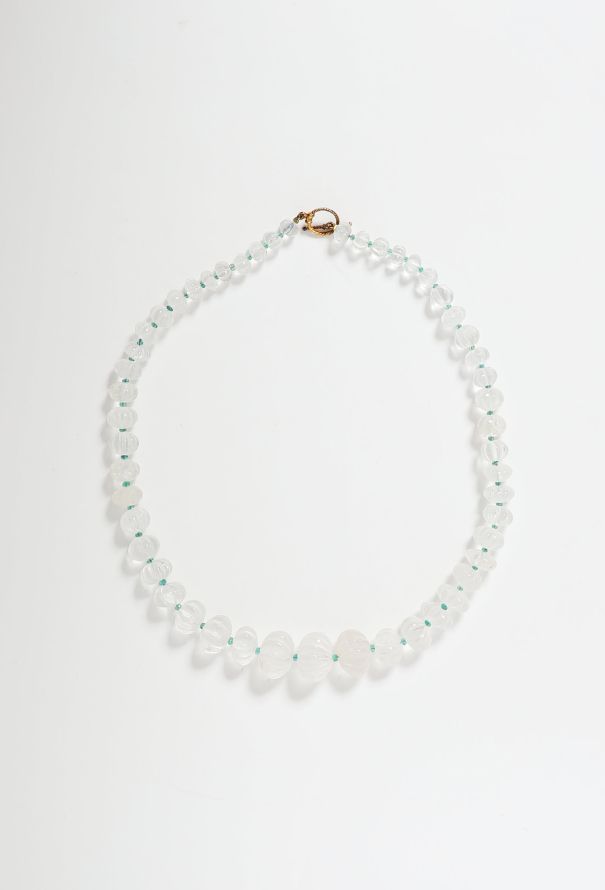Exquisite Vintage Scalloped Quartz Necklace - 1