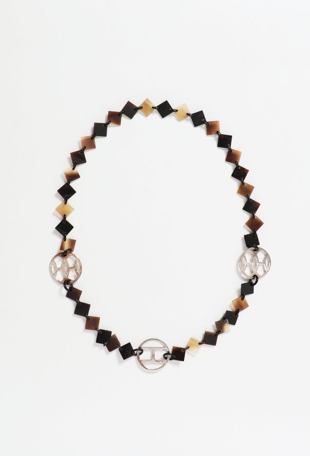 Hermès 'Lena' Lacquered Horn Necklace - 1