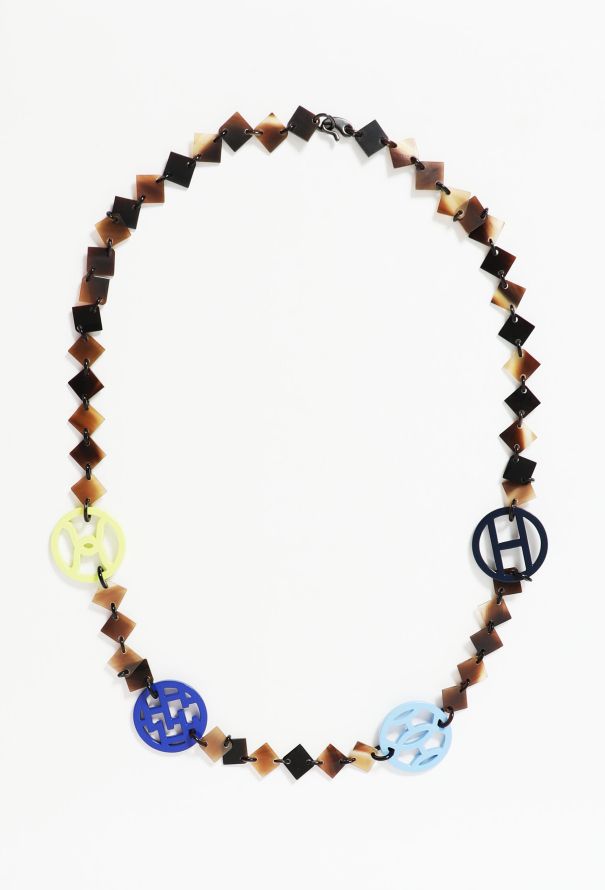 Hermès 'Lena' Lacquered Horn Necklace - 1