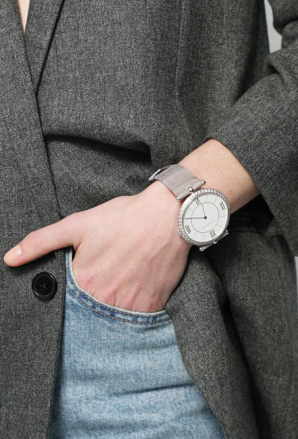Van Cleef & Arpels 18k White Gold and Diamond 42mm Watch - 1