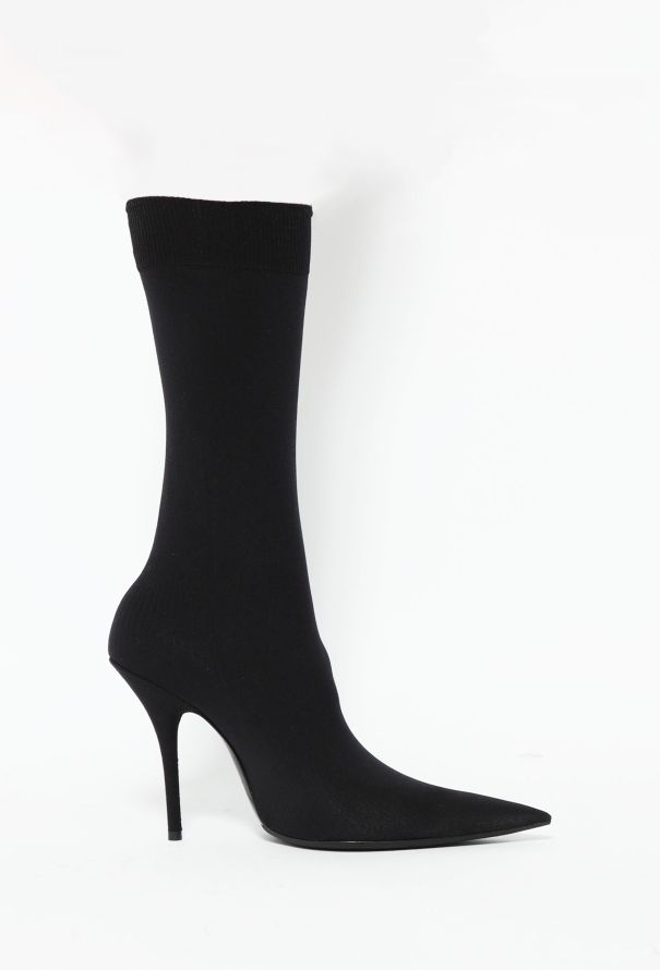 Balenciaga 2017 Knife Stiletto Sock Boots - 1