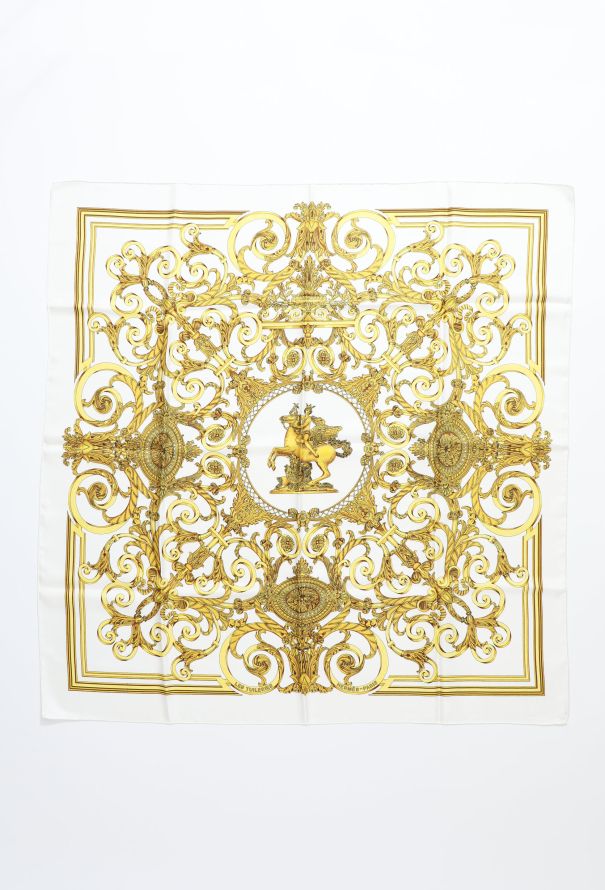 Hermès 1990 Baroque 'Les Tuileries' Silk Carré - 1
