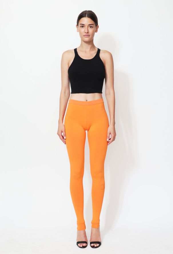 Chanel 2012 Thin Ribbed 'CC' Leggings - 1