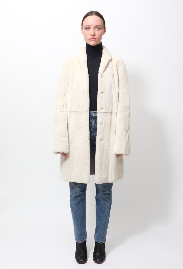 Jil Sander Rabbit Fur Coat - 1