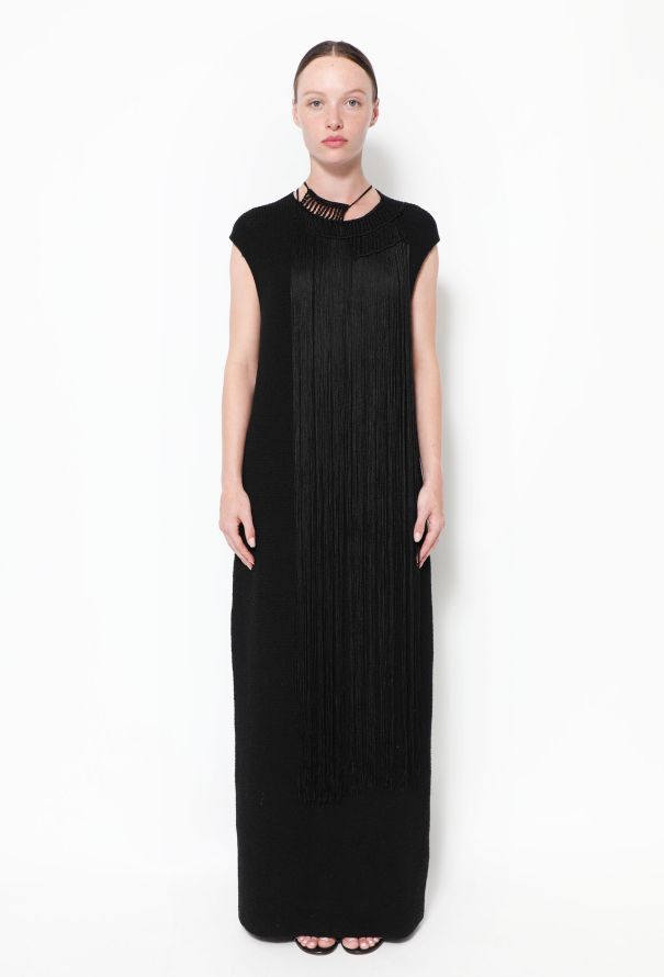 Jil Sander F/W 2020 Fringed Silk Dress - 1