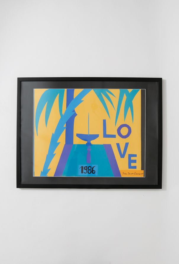 Saint Laurent Original Love Poster, 1986 - 1