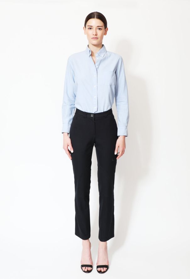 Chanel Curved Seam 'CC' Tapered Trousers - 1