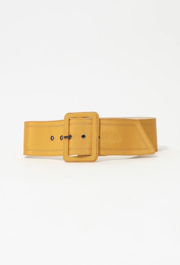 Saint Laurent Iconic S/S 1987 Twill Buckle Belt - 1