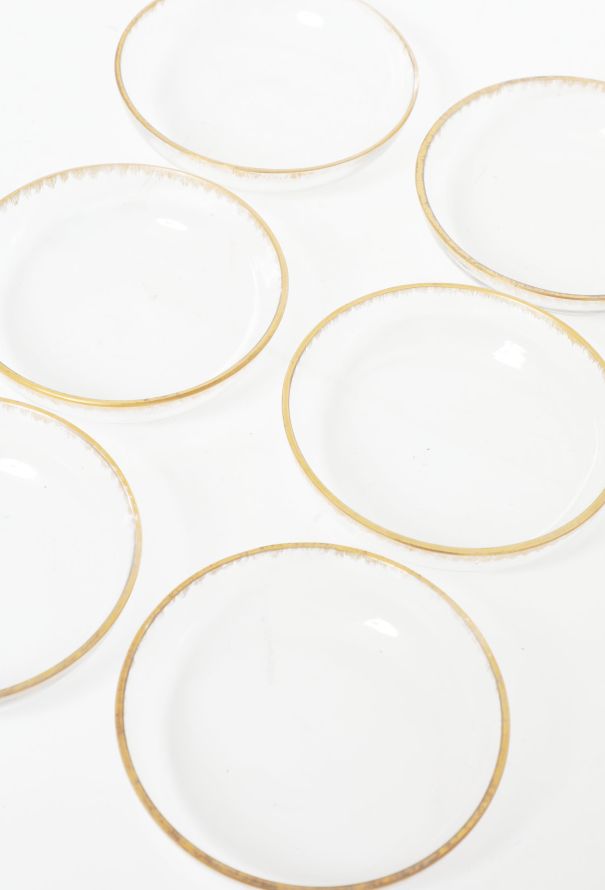 Vintage Objects & Decor Set of 6 Vintage Gold Trim Bowls - 2 Vintage Objects & Decor Set of 6 Vintage Gold Trim Bowls - 2