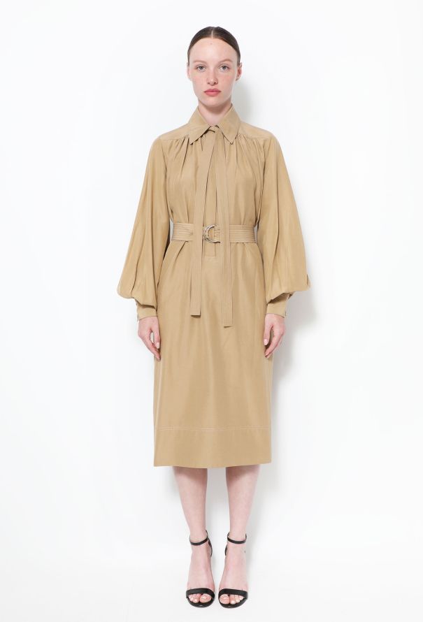 Céline Pre-Fall 2016 Belted Lavallière Dress - 1