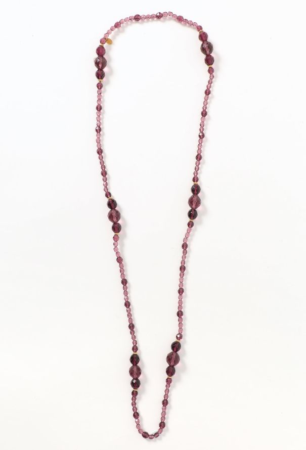 Christian Dior Vintage Faceted Beaded Necklace - 1