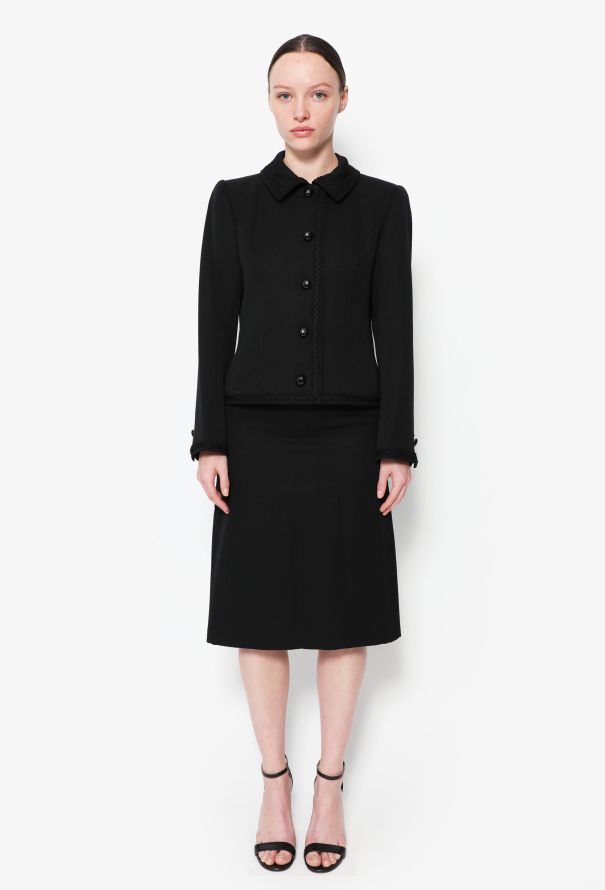 Saint Laurent 70s Classic Jacket & A-line Skirt Ensemble - 1