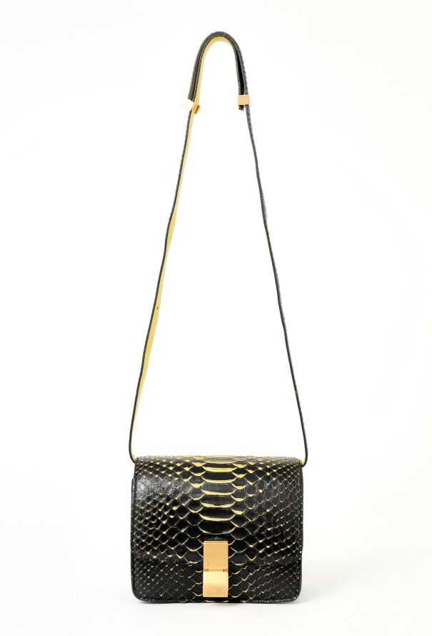 Céline Mini Classic Box Python Bag - 1
