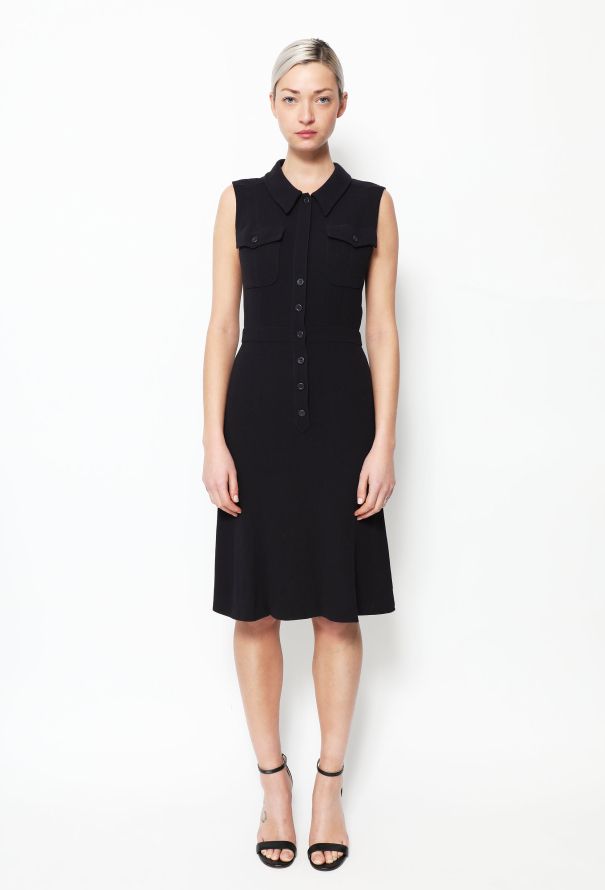 Chanel 1996 Crêpe Flared Dress - 1