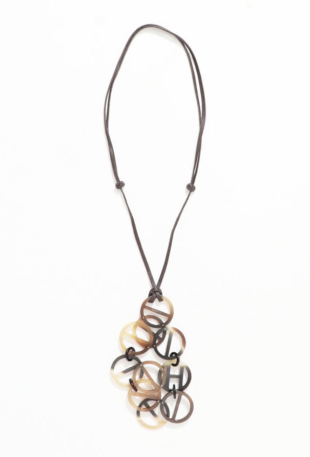 Hermès Horn & Cord 'H' Necklace - 1