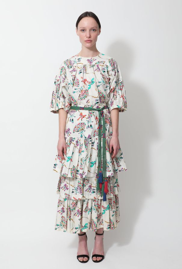Saint Laurent Vintage Belted Peasant Ensemble - 1