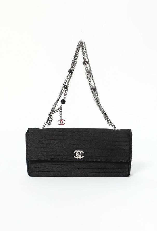 Chanel Satin Baguette Flap Bag - 1