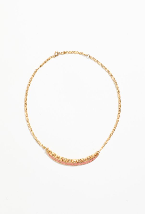 Balenciaga Vintage Enamel Spiral Necklace - 1