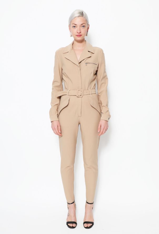 Prada 90s Belted Stirrup Jumpsuit - 1